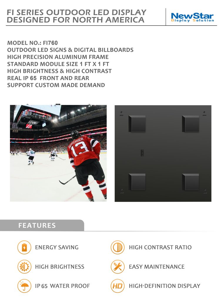 Наружные светодиодные вывески FI760